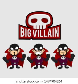 Villain Character hero with beard