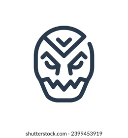 Villain Character in Superhero Universe Vector Icon Illustration