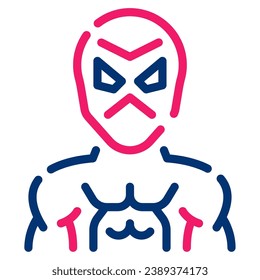 Villain icon illustration for UIUX, infographic, etc