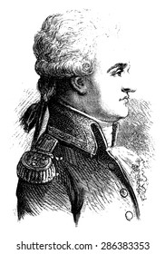 Villeneuve, vintage engraved illustration. History of France  1885.