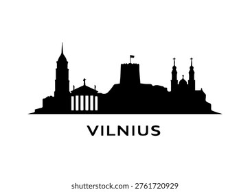 Vilnius city skyline
Vector city skyline on a white background
