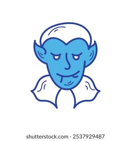 Icono de vimpair islote fondo blanco Vector ilustración de stock