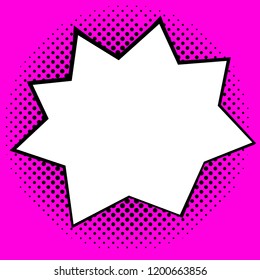 Vinage speech bubble in pop art style.