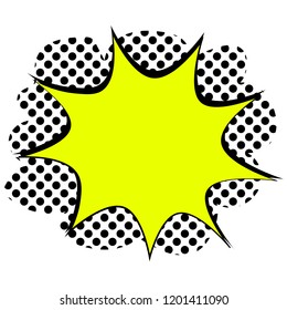 Vinage speech bubble in pop art style.