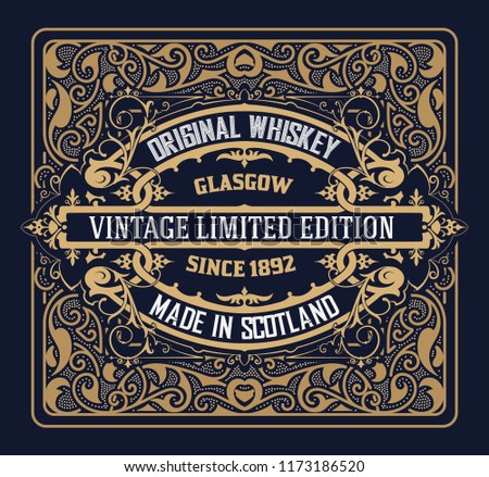 Vinatage design for Logo, Label or packing