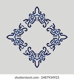 vinatage frame. Vintage vector. Floral element for designs of monograms, invitations, frames, menus, labels and websites.