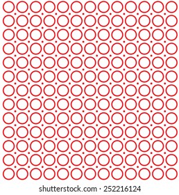 Vinatge bright minimalistic circle and dot pattern.vector