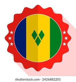 Vincent and the Grenadines quality emblem, label, sign, button. Vector illustration.