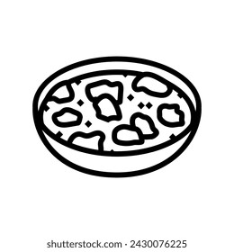 vindaloo curry indian cuisine line icon vector. vindaloo curry indian cuisine sign. isolated contour symbol black illustration