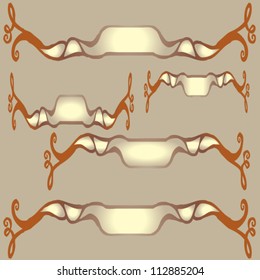 vine banners set