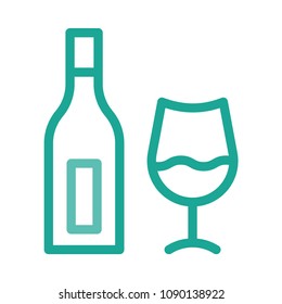 vine glass bottle 