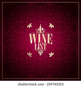 Vine List Design Vintage card 
