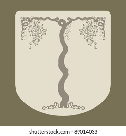 vine original drawing vector