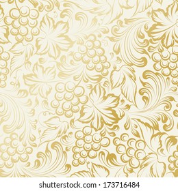 Vine seamless background. Vector illustration