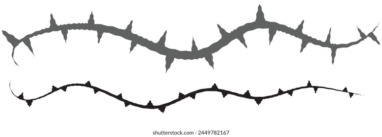 Vine thorn icon. Clipart image isolated on white background