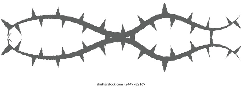 Vine thorn icon. Clipart image isolated on white background