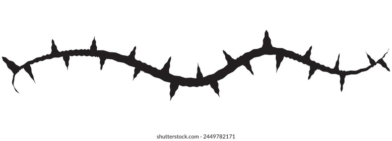 Vine thorn icon. Clipart image isolated on white background