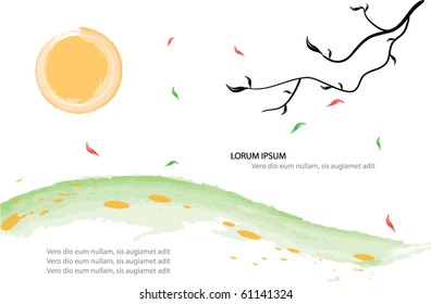vine vector background