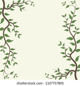 Vine Vector. Free Space For Text. Wallpaper. Background.