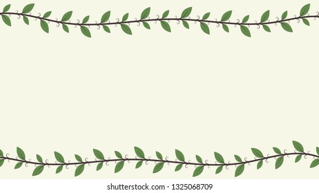 vine vector. poster. free space for text. wallpaper. copy space.