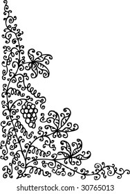 Vine vignette XCV. Eau-forte illustration.