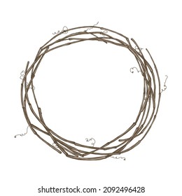 Vine wreath, frame, base for wreaths.