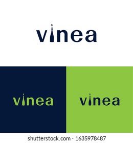 Vinea wine Logo - wine Logo Design