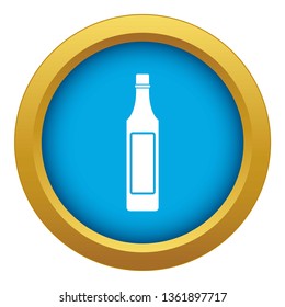 Vinegar bottle icon blue vector isolated on white background for any design