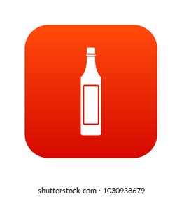 Vinegar bottle icon digital red for any design isolated on white vector illustration