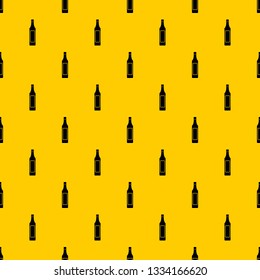 Vinegar bottle pattern seamless vector repeat geometric yellow for any design