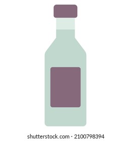 vinegar flat clipart vector illustration