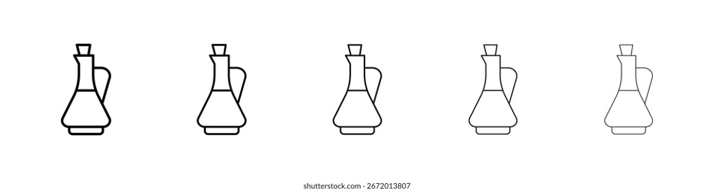 Vinegar icon filled flat sign concept for web design.