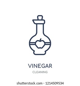 vinegar icon. vinegar linear symbol design from Cleaning collection. Simple outline element vector illustration on white background.