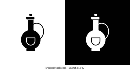 Símbolo de icono de vinagre. diseño simple editable.