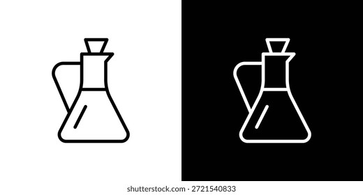 Vinegar icon in trendy stroke thin linear style.