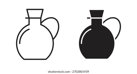Vector de icono de vinagre elemento de diseño aislado. EPS10