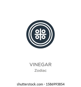 Vinegar icon vector. Trendy flat vinegar icon from zodiac collection isolated on white background. Vector illustration can be used for web and mobile graphic design, logo, eps10