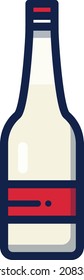 Vinegar illustration icon design flat food