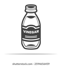Vinegar outline icon transparent vector isolated