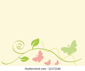 vines and butterflies