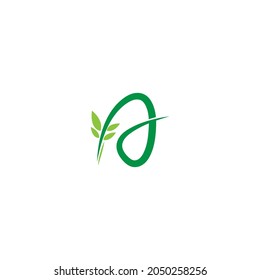 Diseño de plantillas de vinas, arbustos formando letra A ilustración