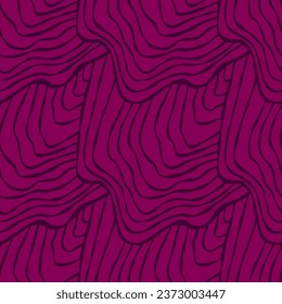 Vineyard field vector seamless texture. Agriculture abstract wallpaper pattern with waved stripes. Wine bottle packaging and Menu design.