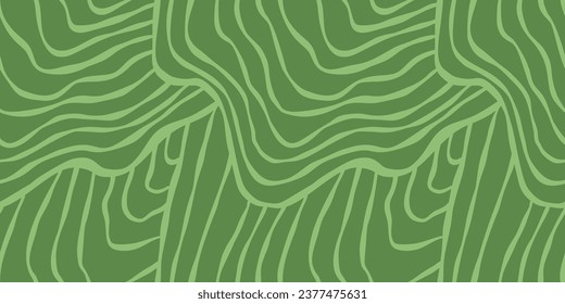 Vineyard field vector seamless texture. Agriculture abstract wallpaper pattern with waved stripes. Wine bottle packaging and Menu design.