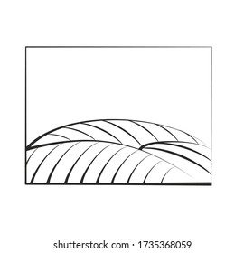 vineyard vector illustration rural landscape