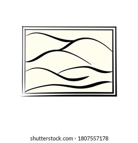 ilustración vectorial de viñedos paisaje rural