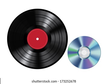 Vinil disc and CD