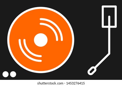 Vinly player icon for your projec
  