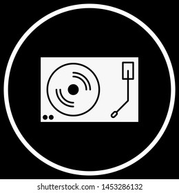 Vinly player icon for your projec
  