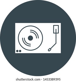 Vinly player icon for your projec
  