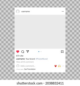 VINNYTSIA, UKRAINE - SEPTEMBER 9, 2021: Instagram Post Mockup. Carousel Post On Social Network